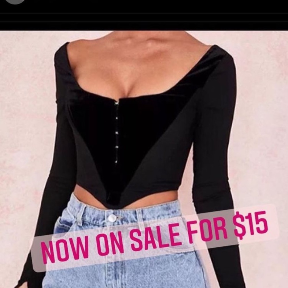 Black retro top